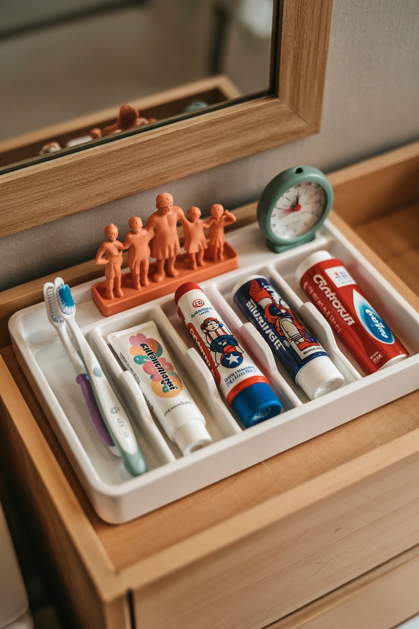 Kids Bathroom Organization Ideas: DIY Drawer Organizer System