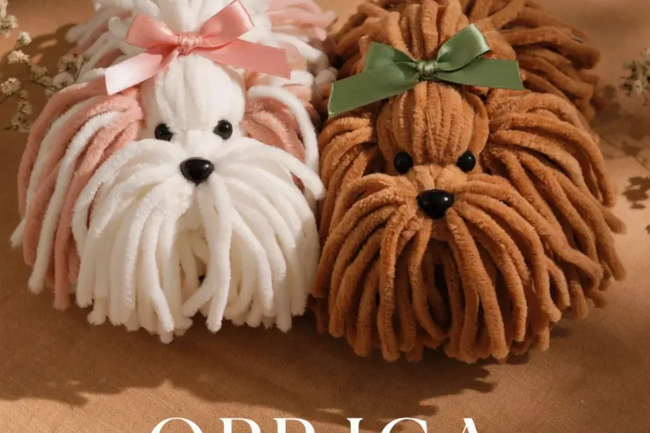 Yarn Dog Ornament | Easy Christmas Craft for Kids | DIY Puppy Decor